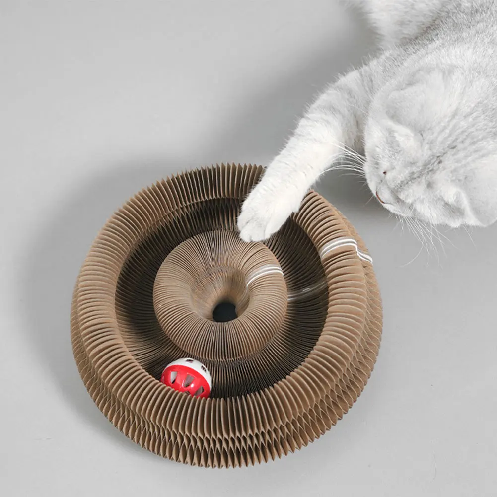 Magic Organ Cat Scratching Board Interactive Scratcher Cat Toy Cat Accordion Toy Cat Grinding Claw Scratching Board Pet Supplies 1