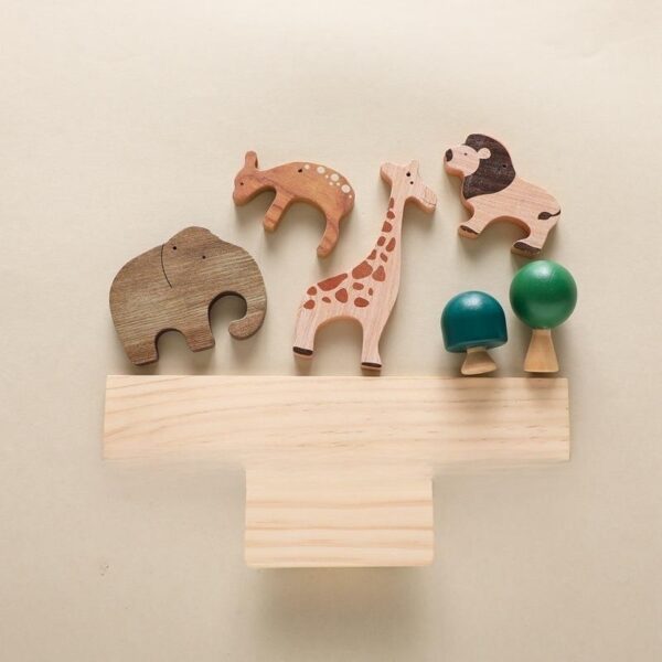 Wooden Forest Animal Balance Seesaw - Image 8