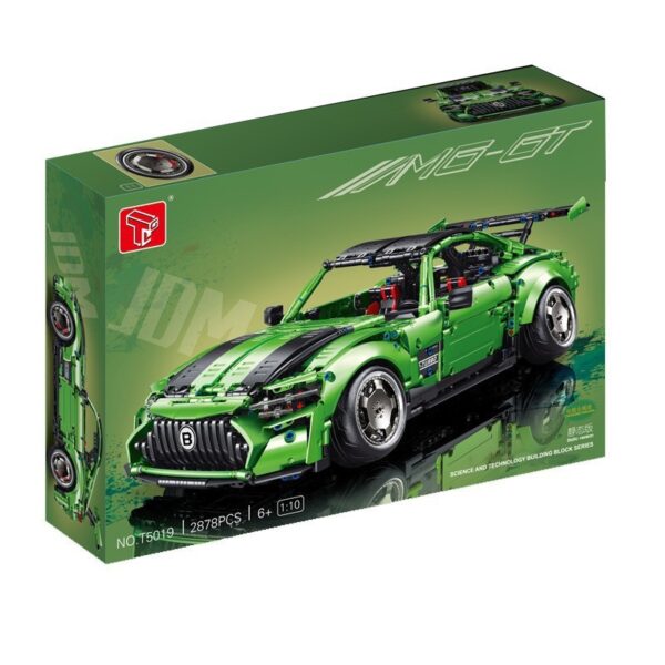 Lie-down Sports Car Assembled Model Building Blocks Toys - Image 5