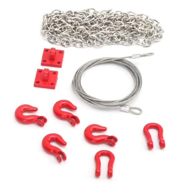 Metal Trailer Hook Tow Chain Shackle Bracket for 1/10 RC Crawler RC Model Cars Parts - Image 9