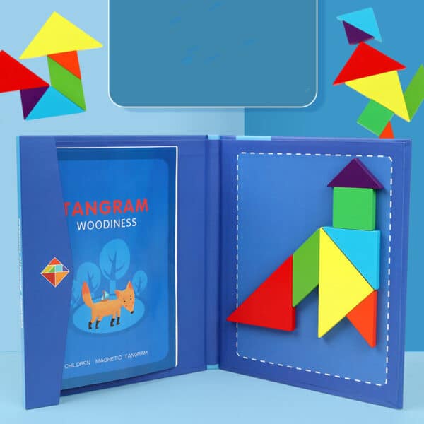 Magnetic tangram puzzle intellectual toy for children - Image 6