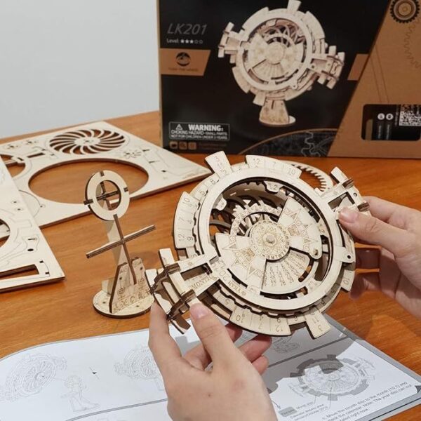 ROBOTIME 3D Puzzles Perpetual Calendar Wooden Model Kits Brain Teasers Sets LK201 - Image 10