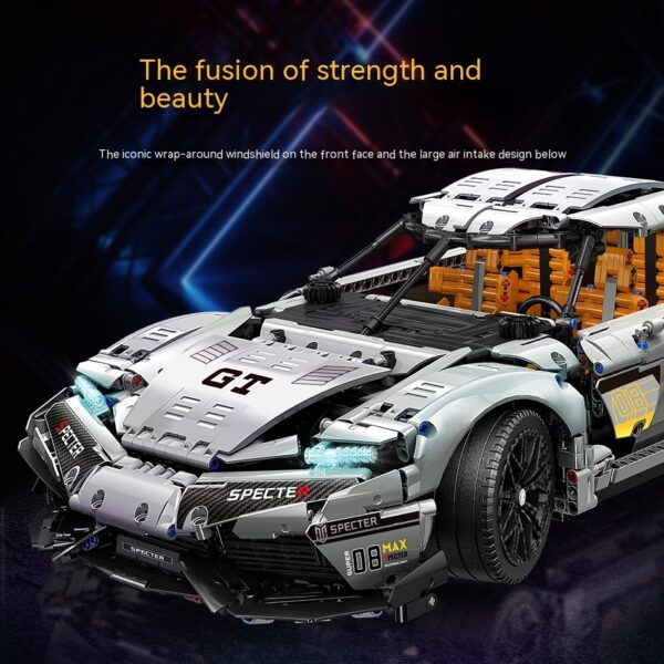 Sports Car Model Children's Assembled Splicing Small Particle Building Blocks Plastic