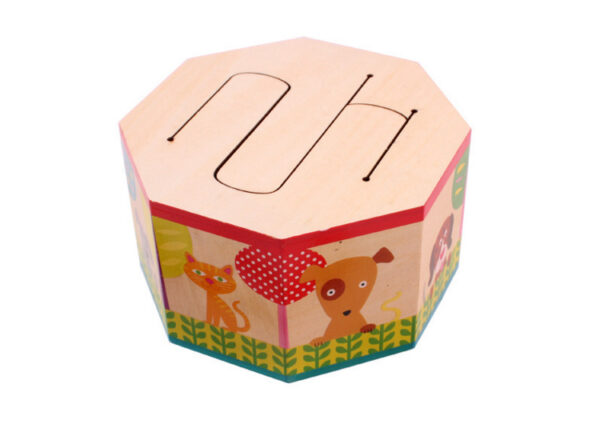 Wooden children's octagonal drum - Image 2