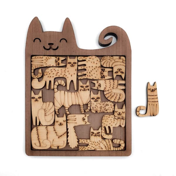 Super Difficult Puzzle Cute Cat Alien Brainstorming - Image 5