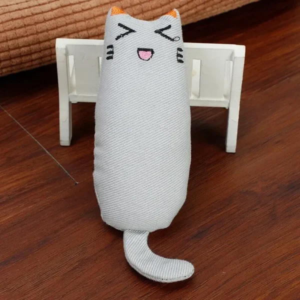 Catnip Toys Cute Thumb Plush Pillow Teeth Grinding Bite-resistant Teasing Relaxation Cat Chew Toy Pet Accessories 3