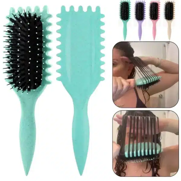 Women's Hair Comb Hollow Shaped Curly Hair Comb Multi Functional Scalp Massage And Anti-static Fluffy Hair Brush Hairstyle Tools 2
