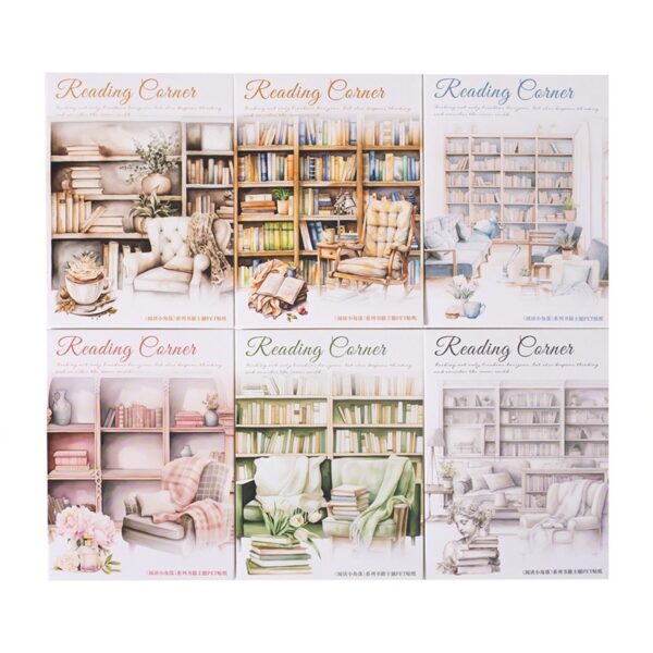 Beautiful Day Book Landscaping PET Stickers Reading Small Corner Series 6 Types Choose 20 Pieces - Image 6