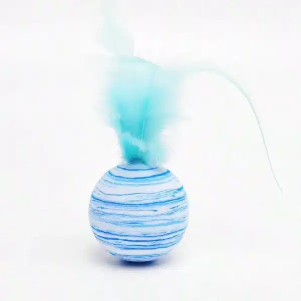 Cat Toy EVA Striped Ball Interactive 2
