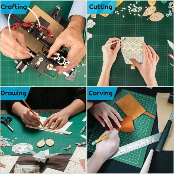 A2 A3 A4 A5 PVC Cutting Mat Double-Sided Self-Healing Board Patchwork Tools DIY Manual Craft Artist Cutting Knife Racket Kit 6