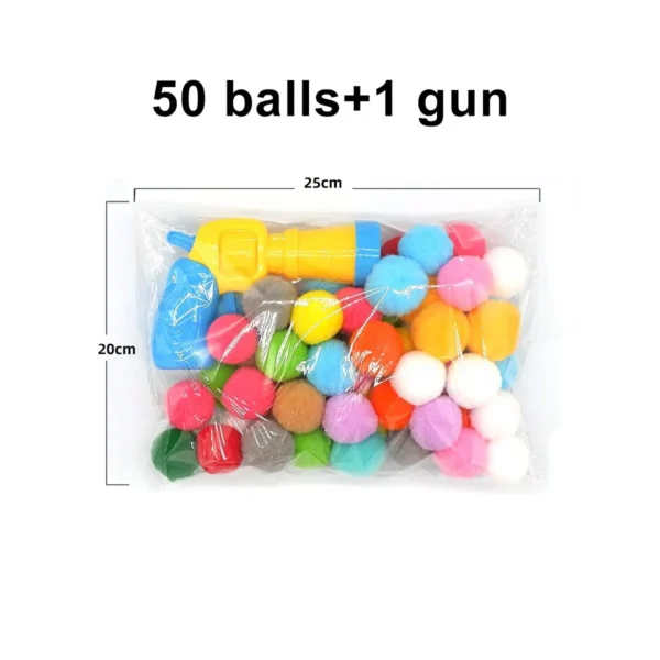 1 Set Cat Plush Toy Gun Plush Launcher Silent Interactive Tool Mini Shooting Gun Games Stretch Plush Ball Toys Pet Supplies 6