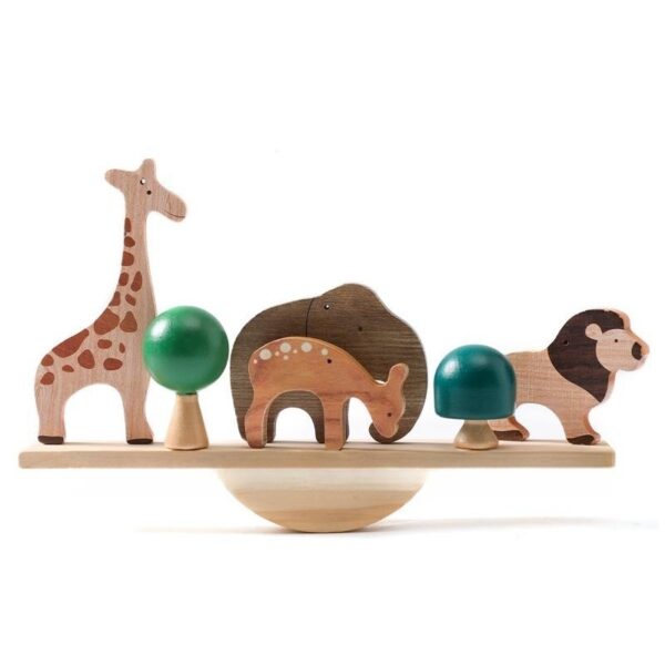 Wooden Forest Animal Balance Seesaw - Image 2