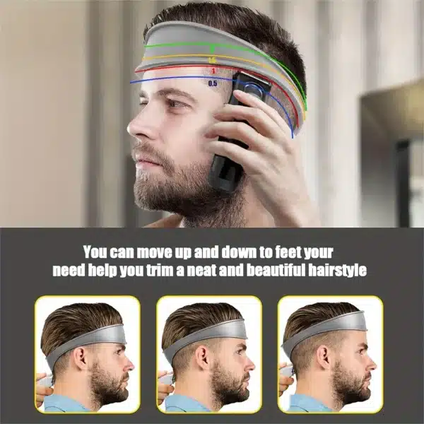 1pc/2pcs Hair Cutting Positioning Comb Flat Top Comb, Neckline Shaving Template And Hair Trimming Guide Headband 1