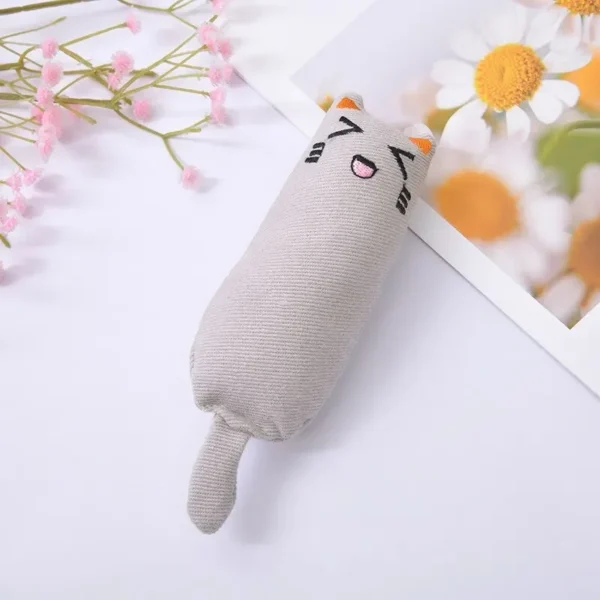Catnip Toys Cute Thumb Plush Pillow Teeth Grinding Bite-resistant Teasing Relaxation Cat Chew Toy Pet Accessories 4