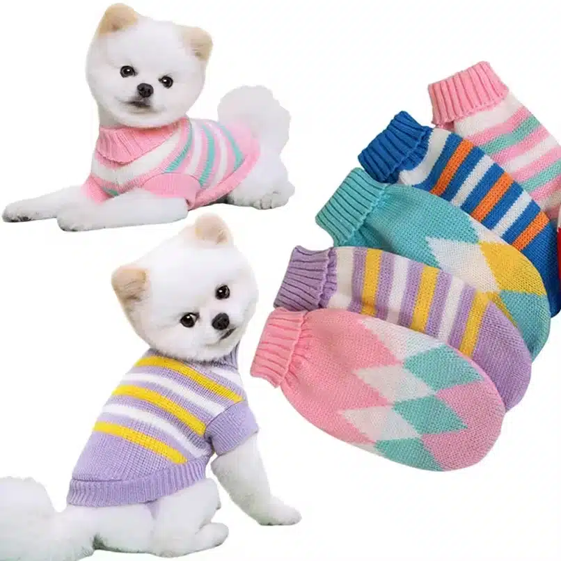 Soft Warm Dog Sweater Winter Dog Clothes for Chihuahua Bichon Knitting Sweater Small Medium Dogs Cats Puppy Coat Pet Apparel 1