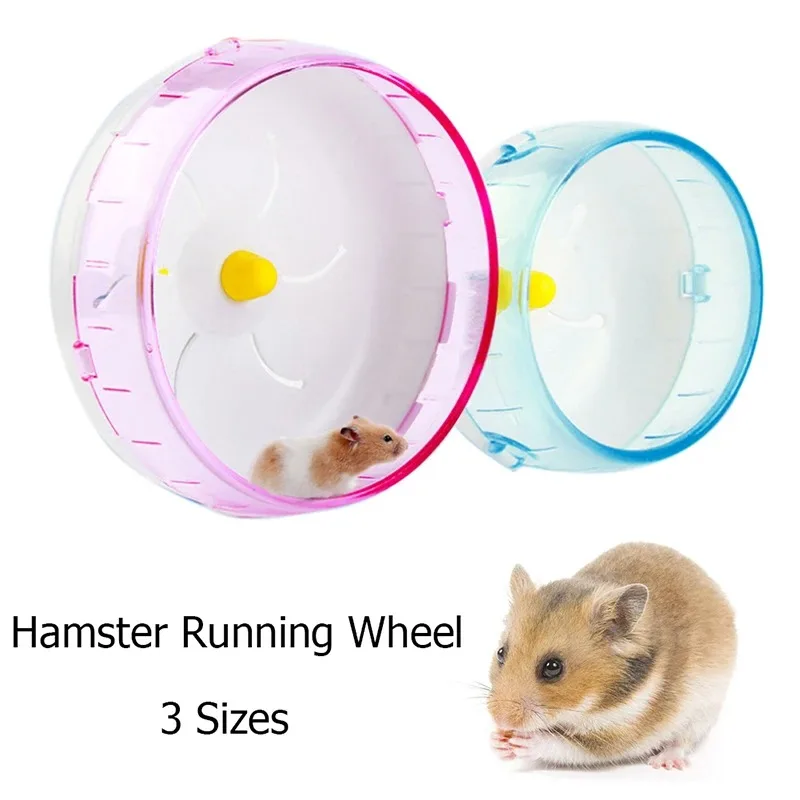 Hamster Running Disc Toy Sport Running Silent Transparent Small Pet Rotatory Jogging Wheel Wheel Toys pet Hamster Cage Supplies 1