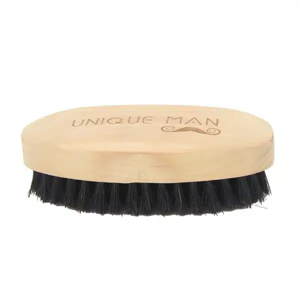 Wooden Hair Beard Brush For Men Natural Wood Comb Boar Bristle Mustache Brush Travel Men's Waves Brush Gifts Birthday Beard Care 3