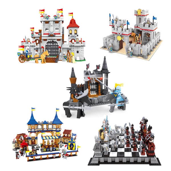 Assemble Ancient Castle Building Block In Educational Plastic - Image 2