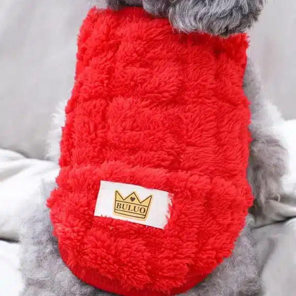 Soft Fleece Dog Clothes Winter Vest for Small Dogs Fashion Puppy Costumes Cute Cat Vest French Bulldog Sweatshirt Pet Apparel 3