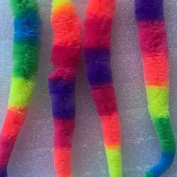 Cat interactive toys Tickle Cat Colorful bouncing ball Pet supplies Puzzle teasing indoor cat worm caterpillar elastic toy 4