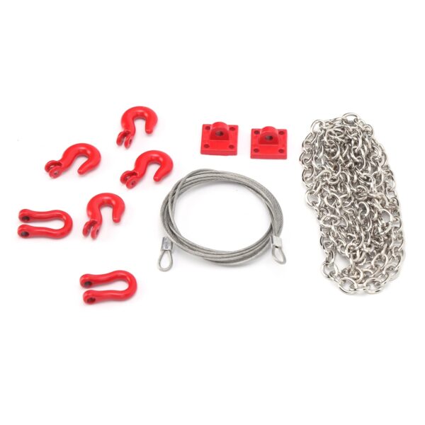 Metal Trailer Hook Tow Chain Shackle Bracket for 1/10 RC Crawler RC Model Cars Parts - Image 10