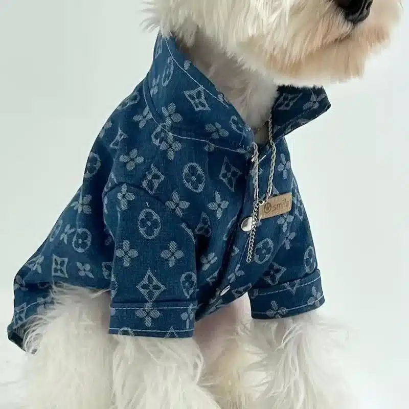 Pets Dog Cat Denim Coat Jacket Puppy Clothes Cool Apparel For Small Medium Dogs Cowboy Schnauzer Dobby Bear Teddy Pet Clothing 1