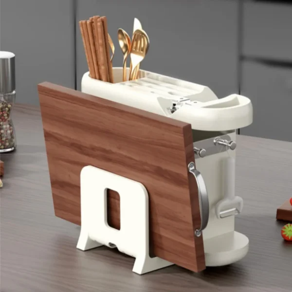 Multifunction Knife Holder Cutting Board Stand Knife Stand Household Holder Knife Desktop Stand Kitchen Tool Utensil Organizer 6