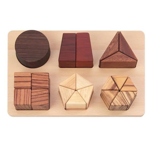 Geometric Cognitive Board Teaching Aids Wooden Puzzle - Image 2