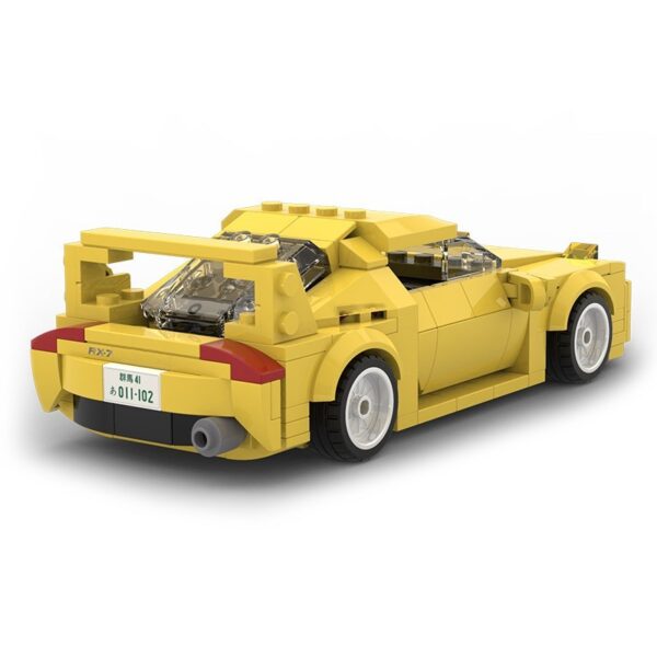 Assembled Building Block Racing Head Text Car Boy Toy - Image 3