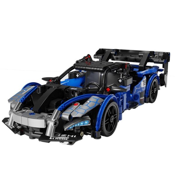 Racing Car Assembling Small Particles Plastic Building Blocks Children's Toys - Image 3