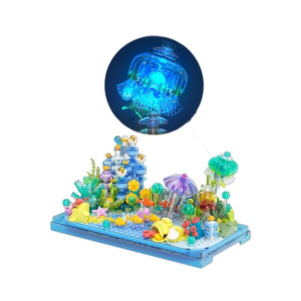Building Blocks Submarine Creative Ornaments Assembled Toy Girl - Image 6