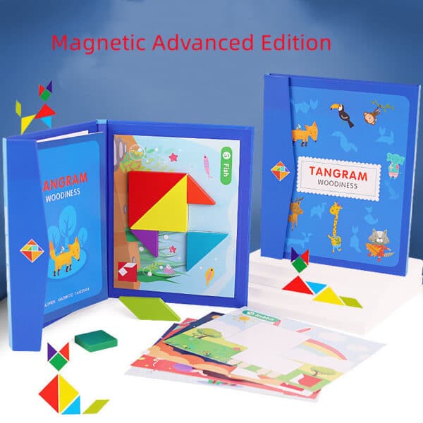 Magnetic tangram puzzle intellectual toy for children - Image 9