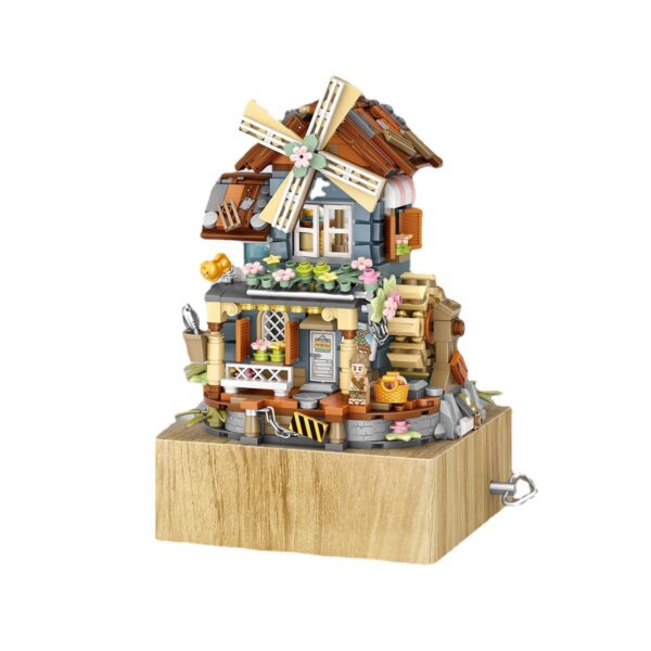 Windmill House Music Box Creative Gift - Image 4