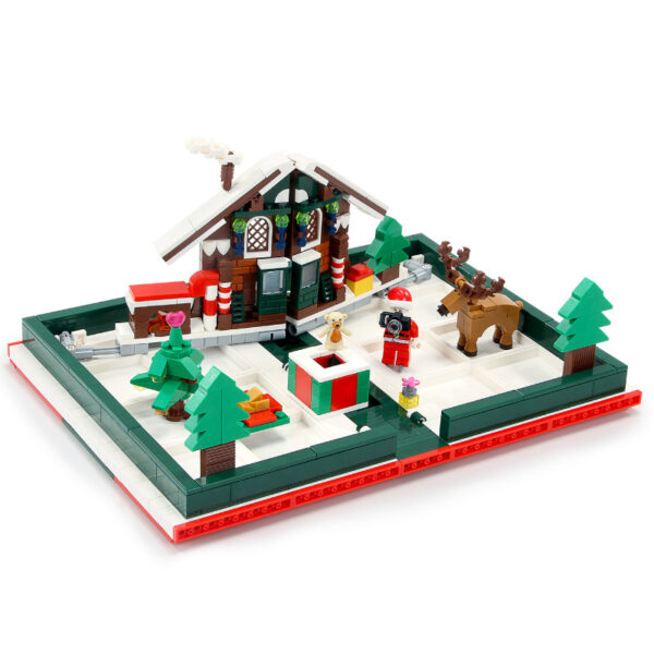 Christmas Series Building Blocks Book Gift Santa Claus Child Model - Image 3