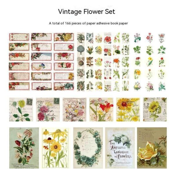 Retro Series Notebook Sample Data Decorative Stickers - Image 5