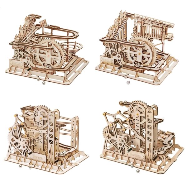 Robotime ROKR Blocks Marble Race Run Maze Balls Track DIY 3D Wooden Puzzle Coaster Model Building Kits Toys for Drop Shipping - Image 9
