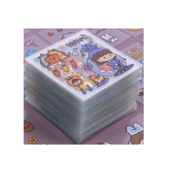 100 Non-duplicate PET Journal Stickers - Image 4