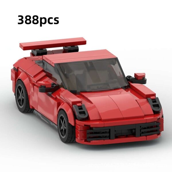 Small Particles Suit  Turbo Speed 8 Grid Building Blocks Racing Car - Image 2