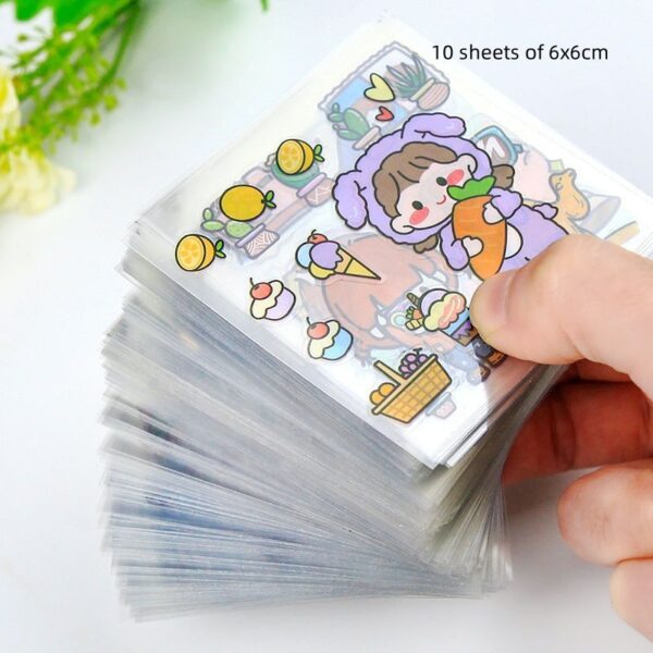 100 Non-duplicate PET Journal Stickers - Image 6