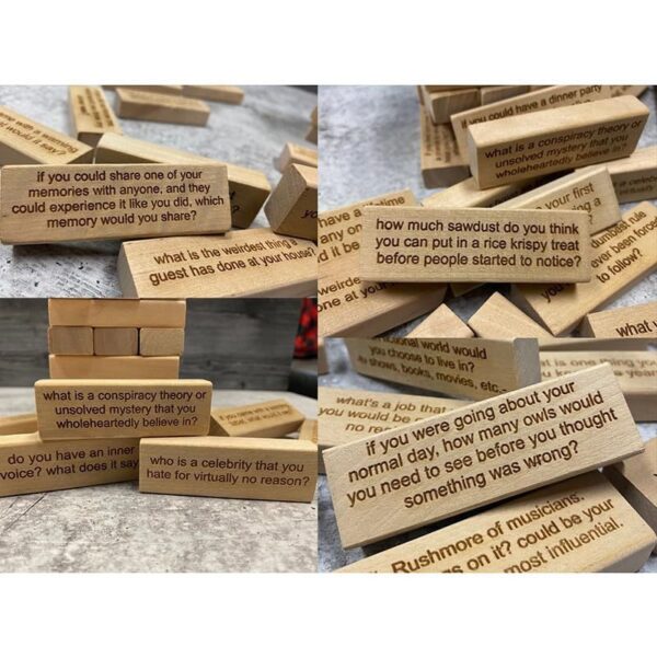 Building Blocks Icebreaker Couple Oath Wood Stacking - Image 5