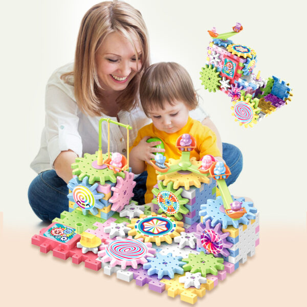 Variety Of Electric Building Blocks Inserting Puzzle Large Particles Puzzle Set 3-6 Years Old - Image 5