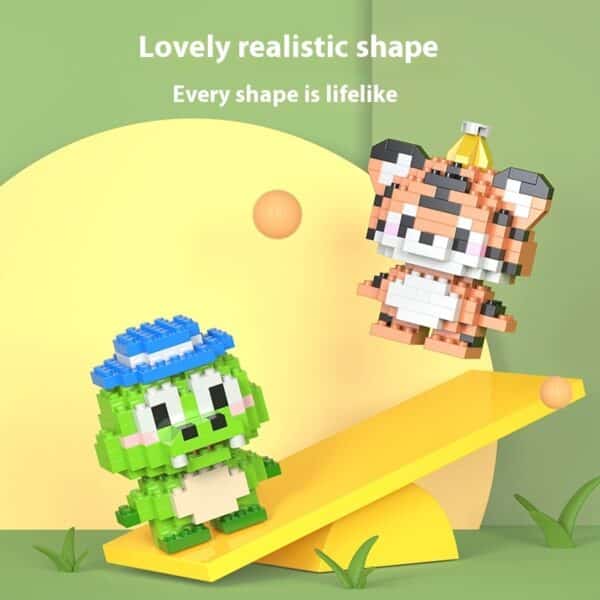 Cartoon Animal Series Cute Doll Tiny Particle Building Blocks - Image 3