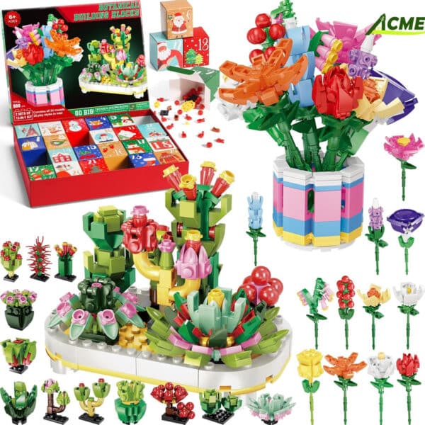Small Particle Bouquet Building Blocks Christmas Blind Box - Image 2