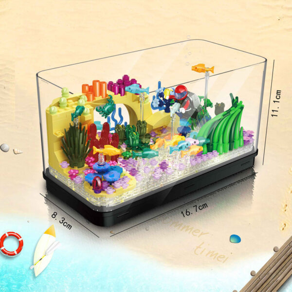 Light Fish Tank Building Blocks Decorative Ornaments - Image 10