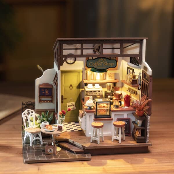 Rolife No.17 Cafe Miniature House Kit DG162 3D Wooden Building Toys For Gifts