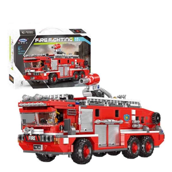 Fire Truck Assembling Building Blocks Toy - Image 6