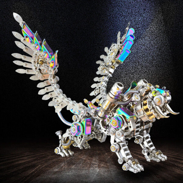 Mechanical Tiger Dragon Claw Lamp Assembly Model 3D Three-dimensional Stainless Steel Toy - Image 5