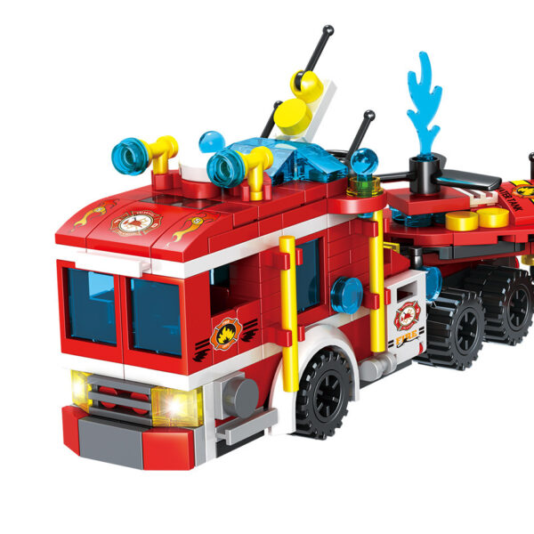 City Fire Brigade 12 And 1 Small Particle Assembling Blocks Children Puzzle Assembling Toys - Image 6