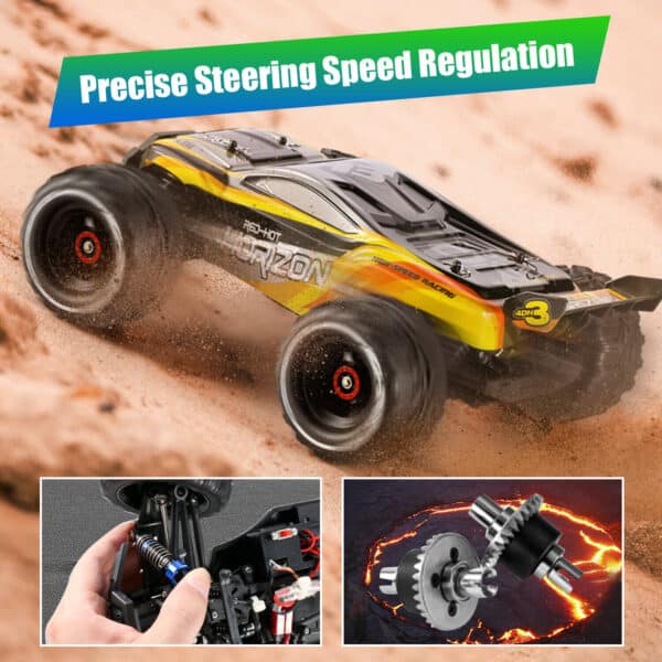 4DRC 1-10 Scale RC Car RC Auto Brushed Moster Truck Remote Control Car Off Road - Image 3