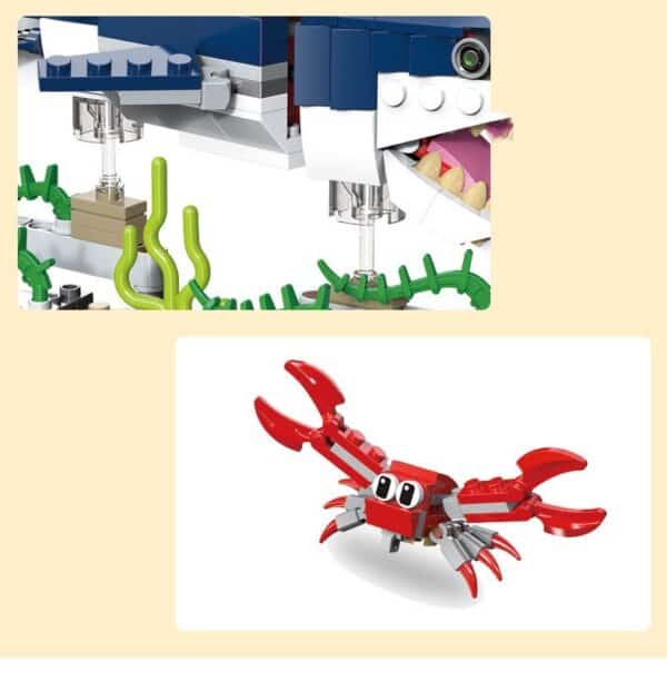 Building Blocks Changeable Series Submarine Creature Toys - Image 4